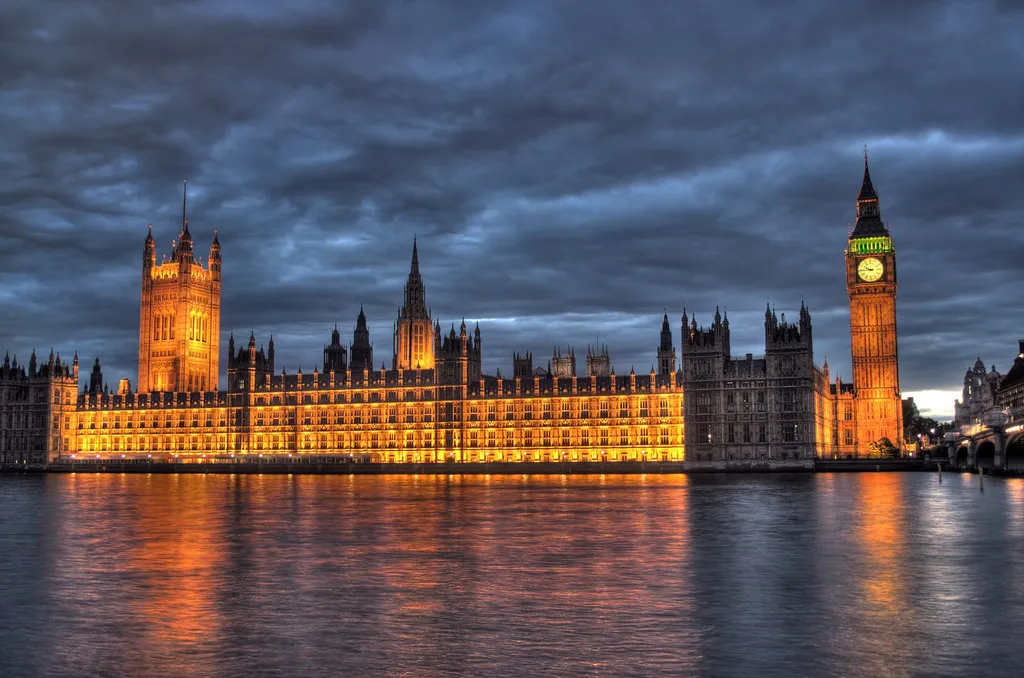 The Palace of Westminster at dusk, seat of the MPs' select committee behind the BBC charter report