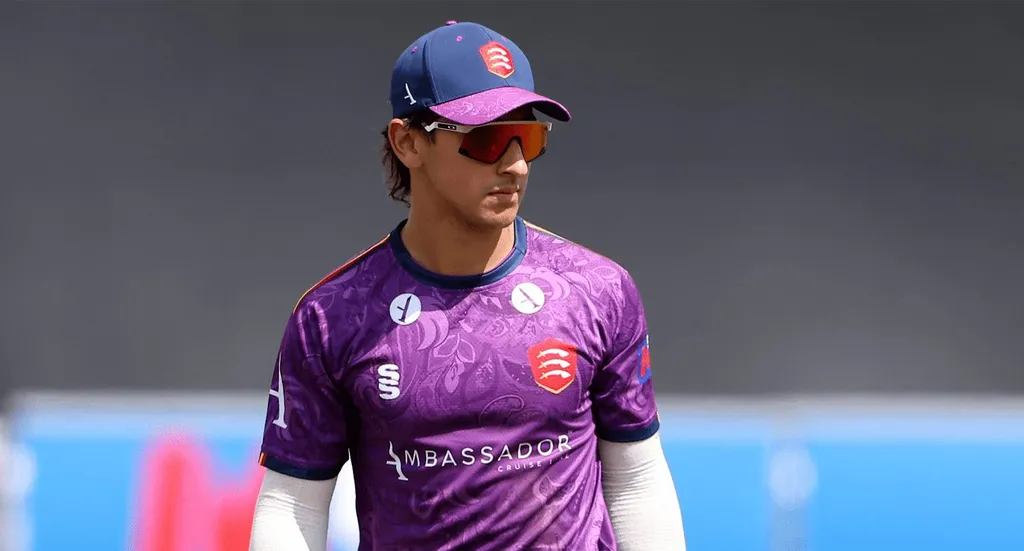 Essex cricketer Robin Das in the club's T20 playing kit